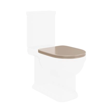 Сиденье Kerama Marazzi POMPEI ПОМПЕИ PO.seat.01\CAM быстросъемное с механизмом плавного опускания, камео бежевый