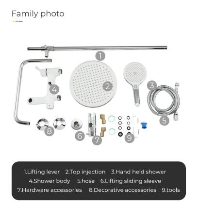 Душевая система Gappo G2403-8 белый/хром