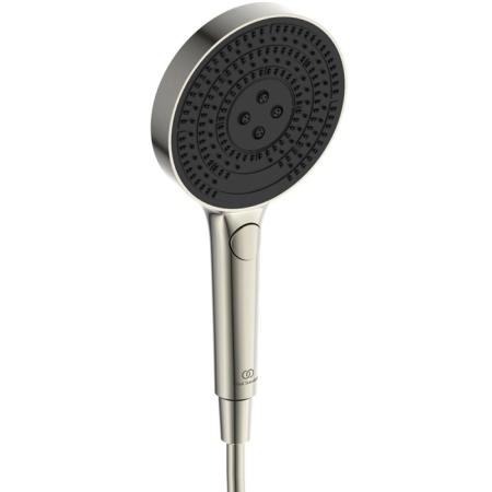 Ideal Standard Solos Душевая система, с термостатическим смесителем для душа, держатель для лейки, верхний душ 33см., ручная душевая лейка, шланг 175см., цвет: PVD Silver Storm (Серебряный Шторм)