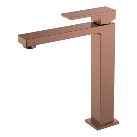 Смеситель для умывальника Boheme высокий Qubic Brushed Bronze 472-BRB