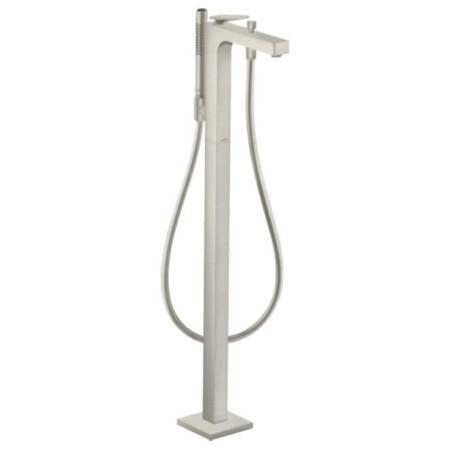 Axor Citterio Смеситель для ванны, напольный, с ручным душем, текстура, цвет: сталь