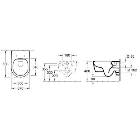 Унитаз подвесной Villeroy & Boch Avento Directflush (5656HR01) с микролифтом