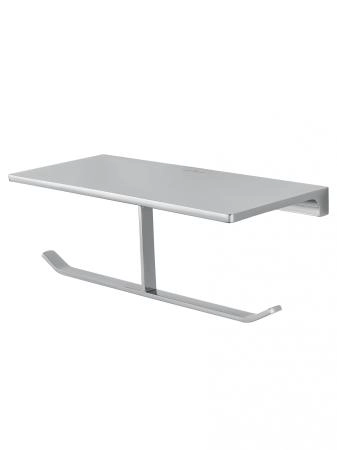 Двойной держатель для туалетной бумаги с полкой WONZON & WOGHAND ECLIPSE, Хром (WW-9156)