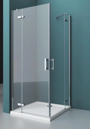 Душевой уголок BelBagno KRAFT 90x80 прозрачное стекло 6 мм профиль хром KRAFT-AH-22-90/80-C-Cr-L