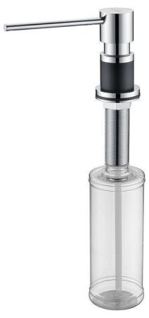 Дозатор для жидкого мыла Paulmark KRAFT, D003-418, чёрный металлик