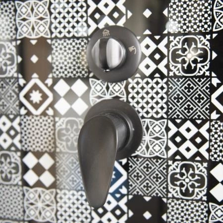 Душевая кабина Esbano 110x80 профиль Черный стекло прозрачное ESKBB1180CKR