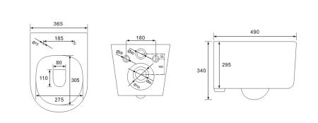 КОМПЛЕКТ Grohe + beWash:   Инсталляция 38772001 Grohe Rapid SL + BeWash Bogen Унитаз подвесной безободковый с сиденьем микролифт белый глянец 88313201 + 2111DP