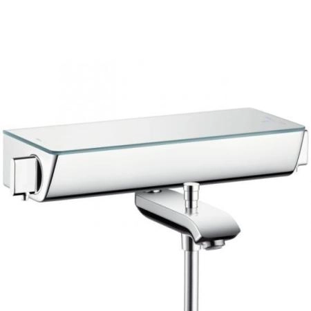 Смеситель для ванны с душем hansgrohe Ecostat 13141400 двухрычажный с термостатом