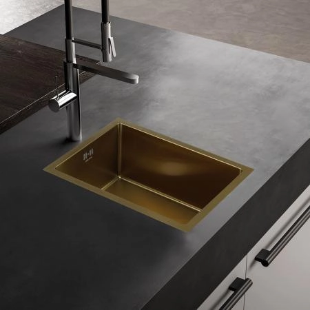 Мойка Melana ProfLine D5138HG 51x38 1,2/220 сатин золото врезная прямоугольная