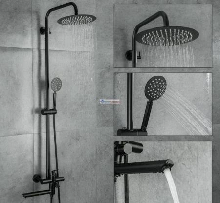 Душевая система Frap F24801-6 черный