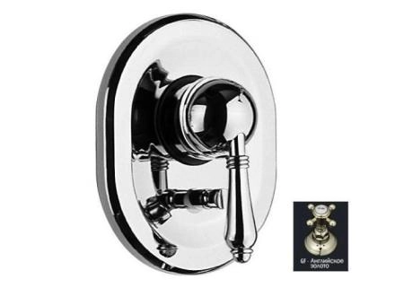 Nicolazzi Teide Metal смеситель встроенного монтажа с переключателем, ручка металл, цвет английское золото