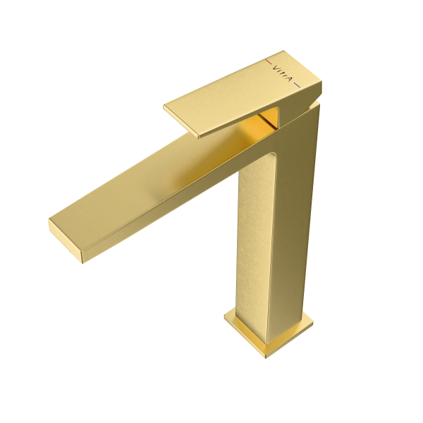 Смеситель VitrA Minimax Square  A4372425EXP однорычажный брашированное золото латунь