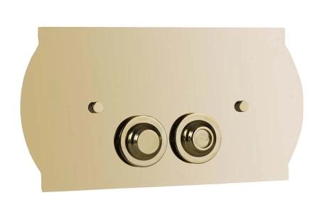 Кнопка для инсталляции Boheme нержавеющая сталь GOLD 652