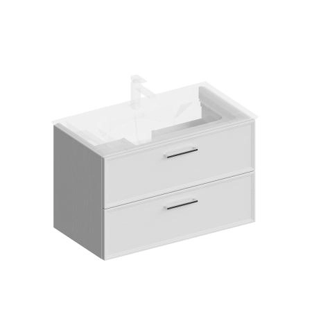 Тумба Kerama Marazzi PIANO CLASSIC ПИАНО КЛАССИК PIA.CL.85\WHT.M подвесная 85 см, 2 ящика, ясень белый матовый