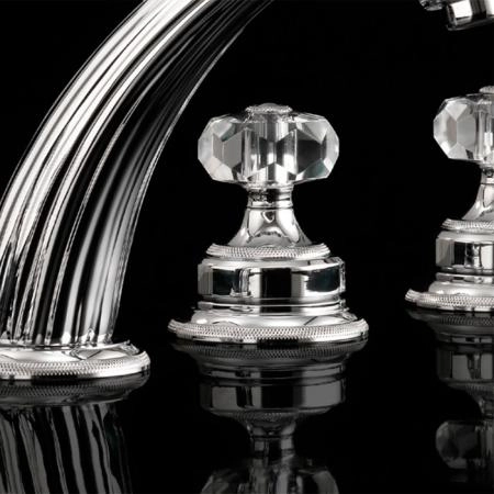 Devon&Devon Excelsior King Смеситель для установки на борт ванны с 5 отверстиями, переключателем и душем. Цвет: хром.