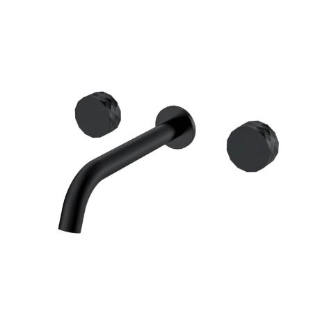 Смеситель из стены Boheme STICK DIAMOND на 3 отв. BLACK 152-2-B.1