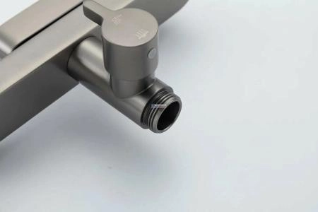 Душевая система Gappo G2499-39 с термостатом Оружейная сталь с изливом