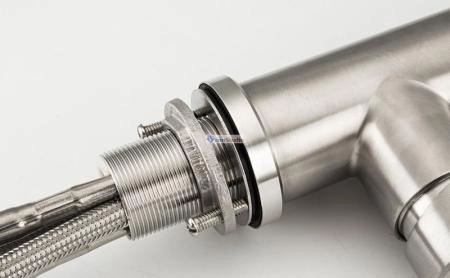 Смеситель для кухни Frap F60899 выдвижной излив сатин