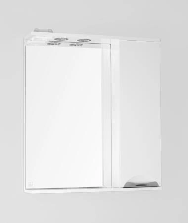 Зеркальный шкаф Style Line Elfante Жасмин 70/С с подсветкой, белый