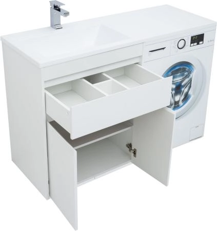 Тумба под раковину Aquanet Токио 68 белый (напольная, 1 ящик, 2 дверцы)