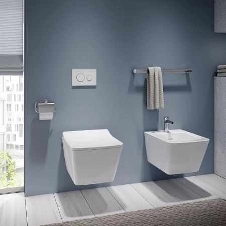 TOTO SP Унитаз подвесной безободковый 38x54x33.5см, с сиденьем, цвет: белый