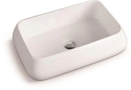 Раковина SantiLine SL-1061 60x40 на столешницу керамическая Белый