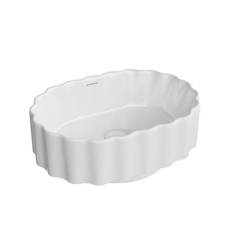 Раковина Kerama Marazzi CONCHIGLIA КОНКИЛЬЯ CC.wb.50\WHT накладная 50, белая глянцевая
