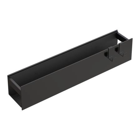 Полка Boheme настенная 60см Shine gun metal + 2 крючка 10966-SGM