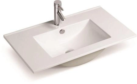 Раковина SantiLine SL-2102 (90) 90,5x46,3 встраиваемая керамическая Белый