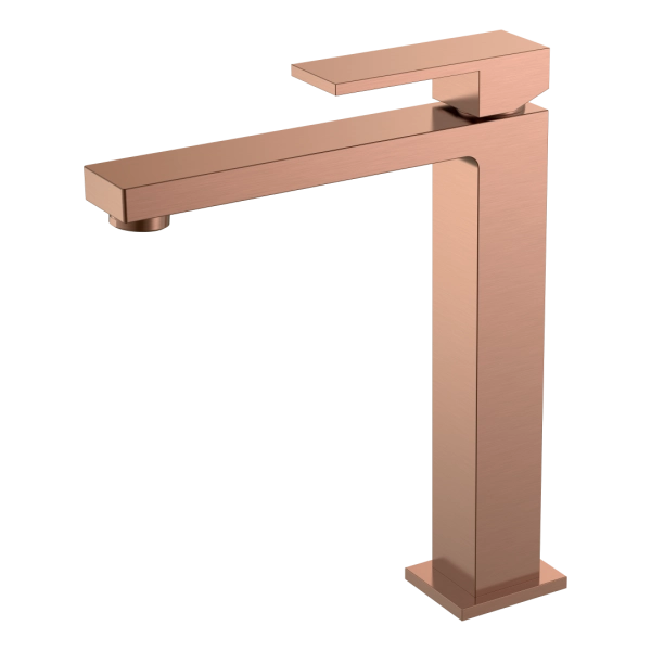 Смеситель для умывальника Boheme высокий Qubic Copper Brushed 472-CB