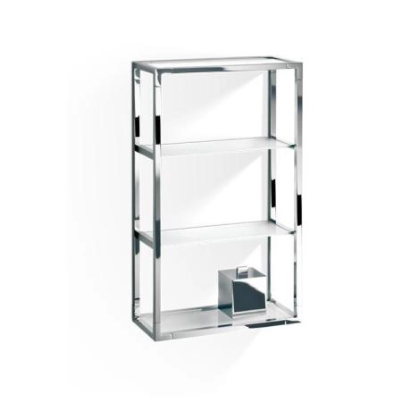 Decor Walther ET 6 Шкафчик открытый 35x15x60см, стекло сатинированное, подвесной, цвет: хром