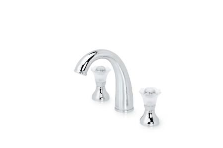 Смеситель для раковины на 3 отверстия Boheme Camelia хром_Комплект 277-Camelia