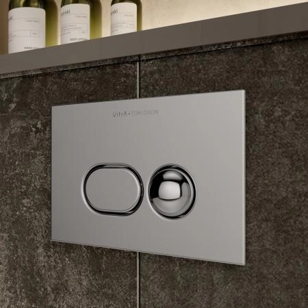 Кнопка смыва для инсталляции VitrA Liquid  740-2180 хром двойный смыв