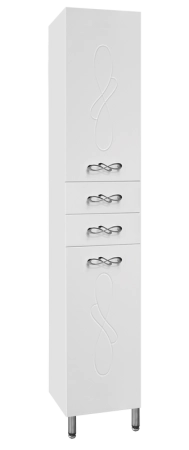 Шкаф для ванной Style Line Elfante Венеция 36 (2 ящика) белый напольный с ящиками