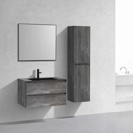 Тумба под раковину Vincea Luka 800 подвесная, 2 выкатных ящика soft-close, G.Stone