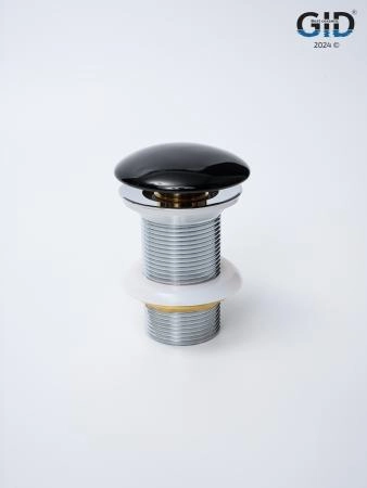 Донный клапан Gid без перелива Bl100 72201K черный глянцевый 7x7x10