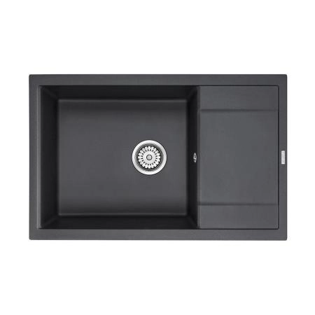 Кухонная мойка Paulmark VERLASS PM317850-BL черный 780х500 кварцевая
