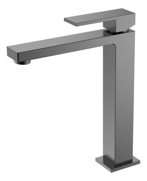 Смеситель для умывальника Boheme высокий Qubic Matt Gun Metal 472-GM