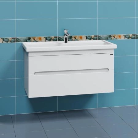 Тумба под раковину СаНта Лондон-100  2 ящ, подвес. (ум. Фостер 100)