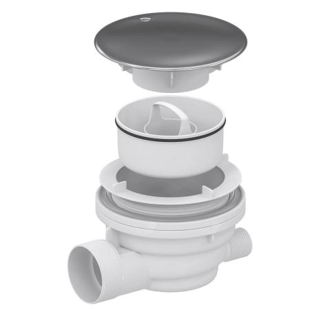 Сифон для душевых поддонов RGW Velplex QYD-01 хром  39241101-01