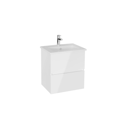 Тумба с раковиной  VitrA Mia Plus Square  69730 60 см глянцевая белая ДСП
