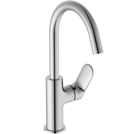 Ideal Standard Ceralife O Смеситель для раковины, на 1 отв., H21.5см., с поворотным изливом, с донным клапаном,  цвет: хром