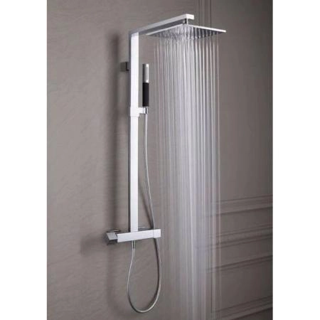 Душевая система Jacob Delafon STRAYT E98321-CP термостат для душа,хром