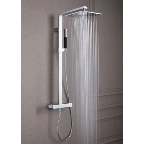 Душевая система Jacob Delafon STRAYT E98321-CP термостат для душа,хром