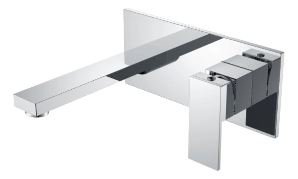 Смеситель для умывальника Boheme из стены Qubic Chrome 475-CR