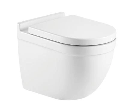 Унитаз Ceramalux 2198MW безободковый RIMLESS матовый белый подвесной