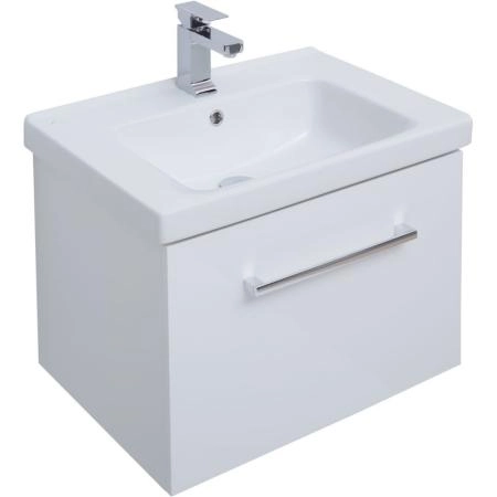 Тумба Dreja BIG INN 65 см под умывальник белый глянец, подвесная