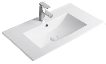 Раковина Gid NYJ803-60 61x40 встраиваемая сверху белая