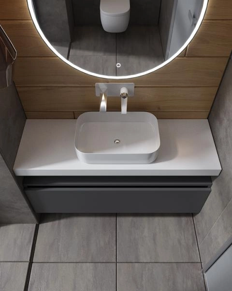 Ящик под столешницу Boheme 120см АНТРАЦИТ глянец VALLESSI UNO-S 897-120-A glossy