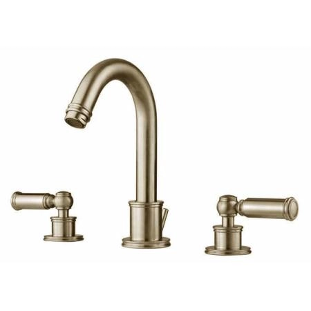 Bossini Liberty Смеситель для раковины на 3 отверстия с поворотным изливом и заглушкой 1”1/4, цвет: никель матовый